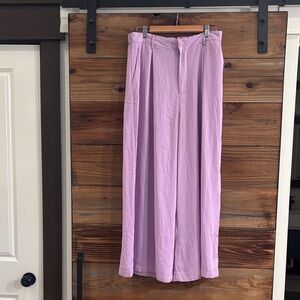 Lavender Wide-Leg Pants